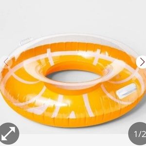 Bright Orange Kids Inflatable Swim Ring
